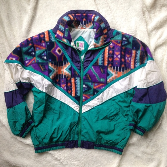 Jackets & Blazers - Totally Rad 80s Teal Windbreaker